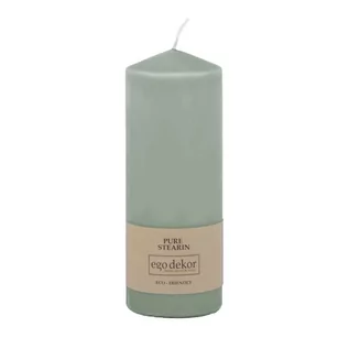 Świece - Turkusowoniebieska świeczka Eco candles by Ego dekor Top, 50 h - grafika 1