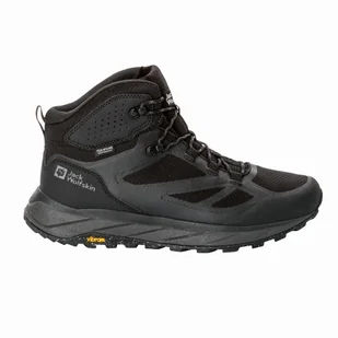 Buty męskie trekkingowe Jack Wolfskin TERRAVENTURE TEXAPORE MID M black - 41 - Buty trekkingowe męskie - miniaturka - grafika 1