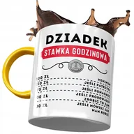Gadżety dla niej i dla niego - Kubek Żółty dla Dziadka na Dzień Dziadka Prezent z Nadrukiem ze Zdjęciem + Opakowanie na prezent (wzór 04) - miniaturka - grafika 1