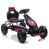 Jeździki dla dzieci - Duży Gokart Na Pedały Super Power 5 Czerwony /g18 - miniaturka - grafika 1