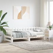 Łóżka - Łóżko rozsuwane, białe, 2x(90x190) cm, lite drewno sosnowe Lumarko! - miniaturka - grafika 1
