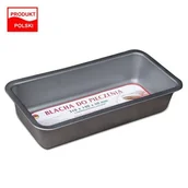 Formy do ciast - SNB  Blacha do chleba 310X140X60 czarna - miniaturka - grafika 1