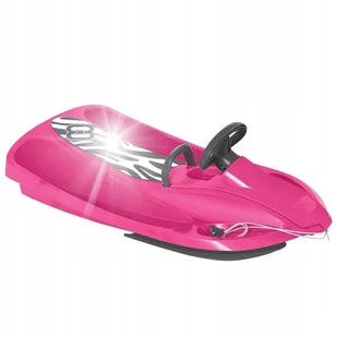 Nartosanki Hamax Sno Zebra różowe 503515 - Sanki i ślizgacze - miniaturka - grafika 1