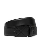 Paski - Pasek Męski Calvin Klein Emblem Plaque Smooth 35Mm LV04D7046G Czarny - miniaturka - grafika 1