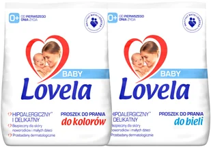 Lovela Baby, Zestaw Proszek dla Dzieci do Prania Białego i Kolor 26pr 2,6kg - Środki do prania - miniaturka - grafika 1