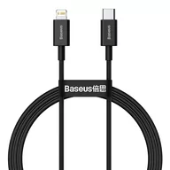 Kable USB - Baseus Superior kabel USB Typ C - Lightning do szybkiego ładowania Power Delivery 20 W 1 m czarny (CATLYS-A01) - miniaturka - grafika 1