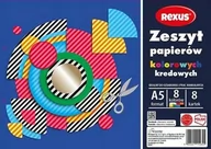 Szkolne artykuły papiernicze - Zeszyt Papierów Kolorowych 8 Szt A4 Benjamin - miniaturka - grafika 1
