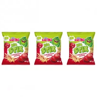 NaturaVena Frytki jabłkowe suszone Zestaw 3 x 40 g Bio - Bakalie - miniaturka - grafika 1