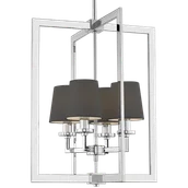 Lampy sufitowe - Lampa stylowa wisząca LONDON P04021CH-BK - Cosmo Light - miniaturka - grafika 1