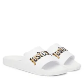 Klapki i japonki damskie - Klapki Just Cavalli 80RA3SZ1 ZSE51 Biały - miniaturka - grafika 1