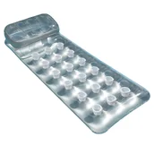 Materace dmuchane i koła do pływania - Intex Materac dmuchany Suntanner 58894EU) Srebrne - miniaturka - grafika 1