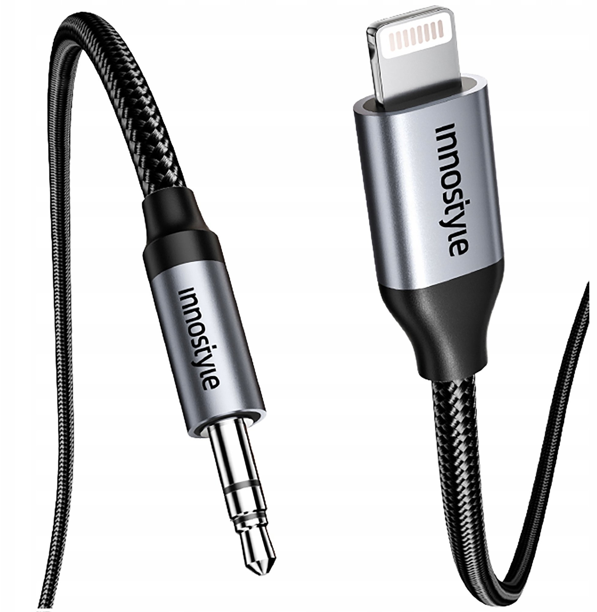 Apple Kabel USB Innostyle INNOSTYLE KABEL AUX DO IPHONE PRZEJŚCIÓWKA ADAPTER LIGHTNING MINI JACK 1M