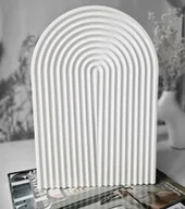 Kadzidła i dodatki - Duża wysoka taca półokrągła white - miniaturka - grafika 1