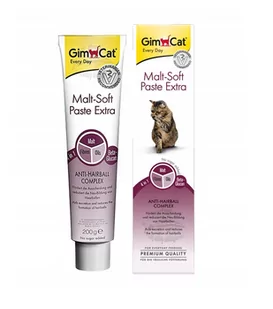 GIMBORN Gim Cat Malt-Soft Extra Pasta odkłaczająca dla kota 2x200g - Suplementy i witaminy dla psów - miniaturka - grafika 2