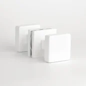 Klamki - Gałka Mora Q Slim Biały Mat Dwustr - miniaturka - grafika 1