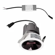 Lampy ogrodowe - Zasilacz z modułem LED i lampą podtynkową SPILIO H190.01 + HM190 4000K + HT190 OF/OFF Maxlight LED 10W 4000K IP65 czarny biały - miniaturka - grafika 1