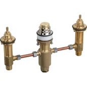 Baterie podtynkowe - AXOR 15484180 Axor Zestaw podstawowy do baterii 3-otworowej do montażu na brzegu wanny - miniaturka - grafika 1