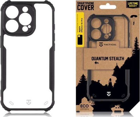 Tactical Tactical Quantum Stealth Cover for Apple iPhone 16 Pro Clear/Black standard