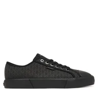 Trampki męskie - Trampki Calvin Klein Vulc Laceup Cv Aop HM0HM02122 Czarny - miniaturka - grafika 1