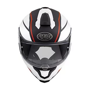 Premier HELM HYPER DE 92 BM, biały/czarny/czerwony, XL - Kaski motocyklowe - miniaturka - grafika 1