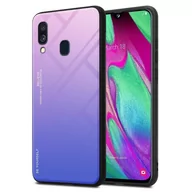 Etui i futerały do telefonów - Pokrowiec Do Samsung Galaxy A40 Etui w RÓŻOWO - NIEBIESKI TPU Obudowa Case Cover Plecki Ochronny Cadorabo - miniaturka - grafika 1