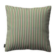 Poszewki na poduszki - Dekoria Poszewka Kinga na poduszkę pasy w odcieniach zieleni i czerwieni 60 × 60 cm Londres 105-143-42 - miniaturka - grafika 1