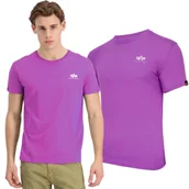 Odzież taktyczna i umundurowanie - Koszulka Alpha Industries Backprint 128507 677 - Fioletowa S - miniaturka - grafika 1