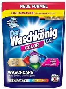 Der Waschkonig Color Kapsułki do Prania 32 szt. - Środki do prania - miniaturka - grafika 1