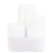 Świece - Pl Lino Blanco Świeca Glass Classic 3-Pack Walec - miniaturka - grafika 1