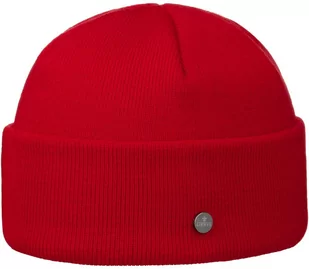 Czapka Dokerka Merino Fine Knit by Lierys, czerwony, One Size - Czapki damskie - miniaturka - grafika 1