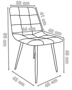 Krzesło boucle DENVER teddy beżowe - Krzesła - miniaturka - grafika 2
