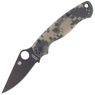 Nóż składany Spyderco Para Military 2 G-10 Camo, Black Blade (C81GPCMOBK2) - Noże - miniaturka - grafika 1