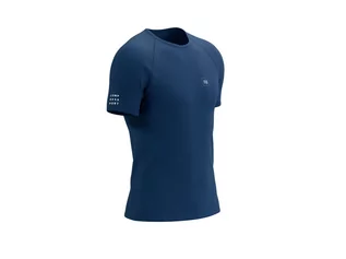 Koszulki sportowe męskie - COMPRESSPORT Koszulka biegowa z krótkim rękawem TRAINING T-SHIRT SS estate blue - grafika 1