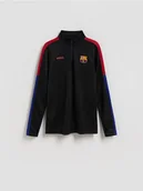 Bluzki dla chłopców - Reserved - Longsleeve FC Barcelona - czarny - miniaturka - grafika 1