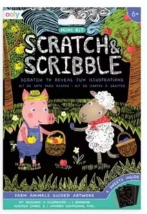 Zdrapywanki Mini Scratch & Scribble Zwierzęta - Kolorowe Baloniki - Zabawki kreatywne - miniaturka - grafika 1
