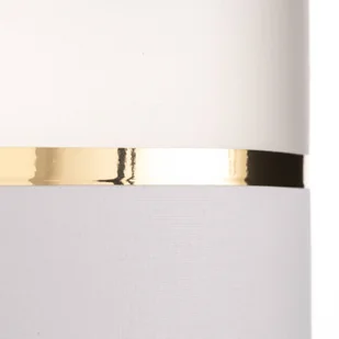 HELAM Klosz Helen E27 Ø40/wysokość 20cm biały/złoty - Oprawy, klosze i abażury - miniaturka - grafika 3