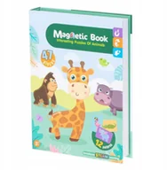 Zabawki interaktywne dla dzieci - Układanka magnetyczna Montessori zwierzęta puzzle edukacyjne 47 magnesów - miniaturka - grafika 1