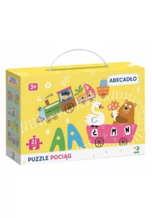 Moje Pierwsze Puzzle pociąg abecadło 3+ alfabet - Puzzle - miniaturka - grafika 2