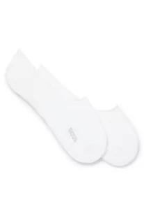 BOSS Męskie stopki 2P SL Uni CC z elastycznej mieszanki bawełny, dwupak, New - White100, 39-40 EU - Koszulki męskie - miniaturka - grafika 1