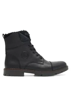 Botki męskie - Rieker Trzewiki 32133-00 Czarny - miniaturka - grafika 1