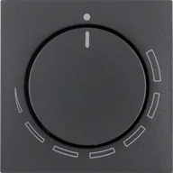 Inne akcesoria elektryczne - Berker Pokrywa do regulatora obrotów Berker B.Kwadrat/Berker B.3/B.7 antracyt - miniaturka - grafika 1