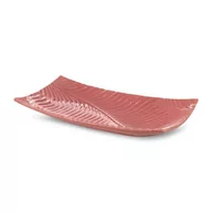 Tace i patery - Patera Dekoracyjna Ceramiczna Sena 35X20X6 Różowa - miniaturka - grafika 1