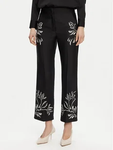 Marella Spodnie materiałowe Egizio 2513131043 Czarny Flare Fit - Spodnie damskie - miniaturka - grafika 1