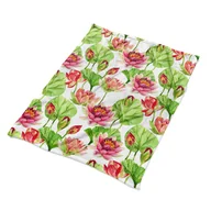 Koce - Pluszowe koce do mieszkania Liście kwiatów lotosu, Fabricsy - miniaturka - grafika 1