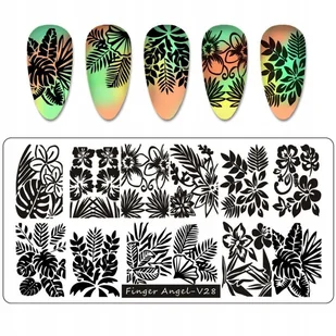 Blaszka Płytka do Stempli do zdobienia Paznokci - Ozdoby do paznokci - miniaturka - grafika 5