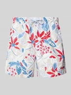 Kąpielówki męskie - Spodenki kąpielowe o kroju relaxed fit z nadrukiem z logo model ‘CALALA’ - miniaturka - grafika 1