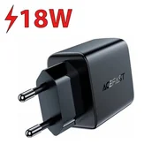 Ładowarki do telefonów - Acefast ładowarka sieciowa 2x USB 18W QC 3.0, AFC, FCP czarny (A33 black) - miniaturka - grafika 1