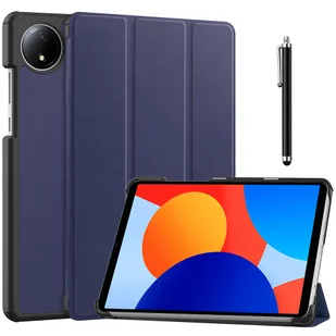 etui do Xiaomi Redmi Pad SE 8.7" - SLIM GRANATOWY + RYSIK - Etui do tabletów - miniaturka - grafika 1