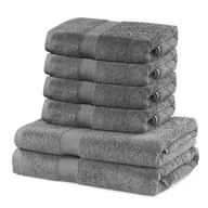 Ręczniki - Ręcznik Marina - Szary 2*70x140+4*50x100 cm - miniaturka - grafika 1