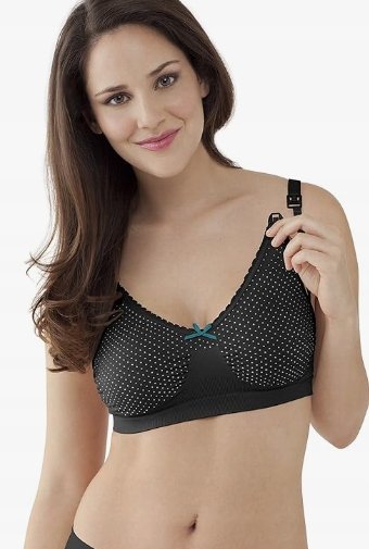 BRAVADO BIUSTONOSZ CIĄŻOWY DO KARMIENIA CZARNY W GROSZKI M 3H3G4_A* TXA